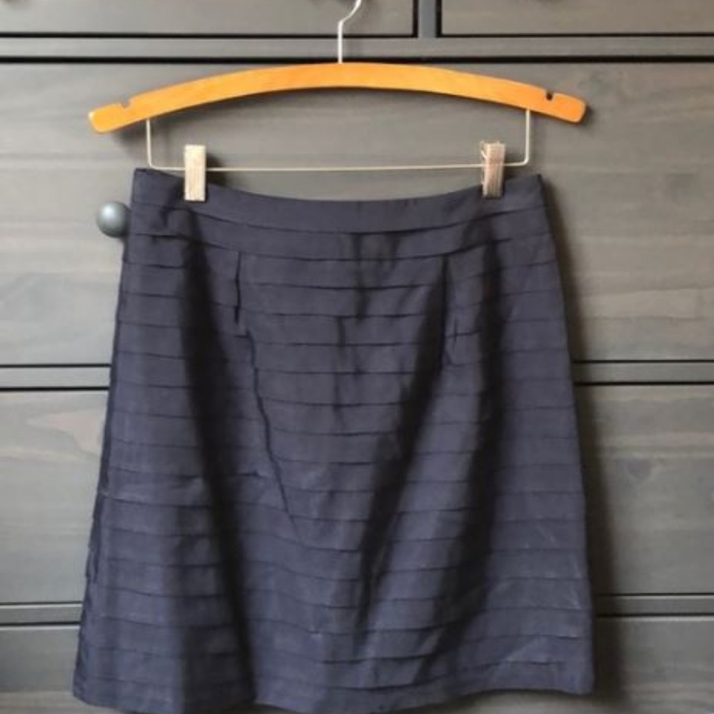 Anthropologie Leifsdottir Tiered Ribbon Skirt